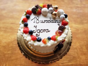 tort na 18 lubartow, tort osiemnaste urodziny lubartow